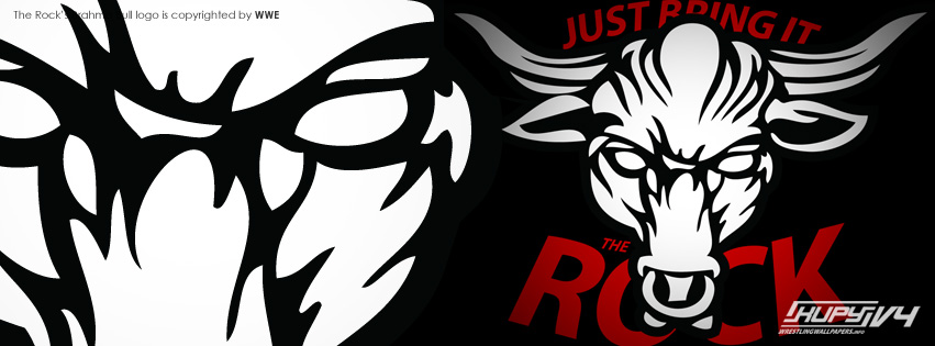 wwe the rock bull logo